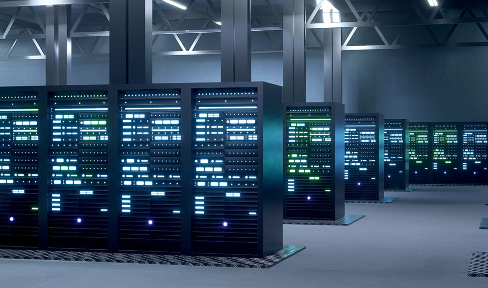 data-center-interior Interior of a Data Center